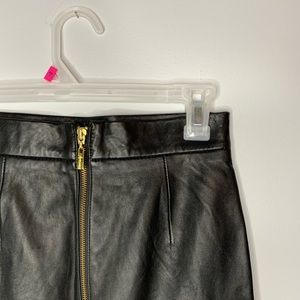 Guess Black Leather Skirt